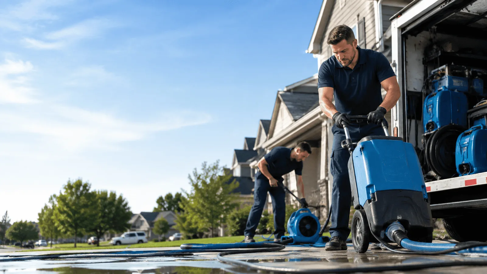 Dehumidification being performed in Harrisburg, PA